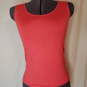 Coral Cashmere Blend Tank Sweater by Lafayette 148